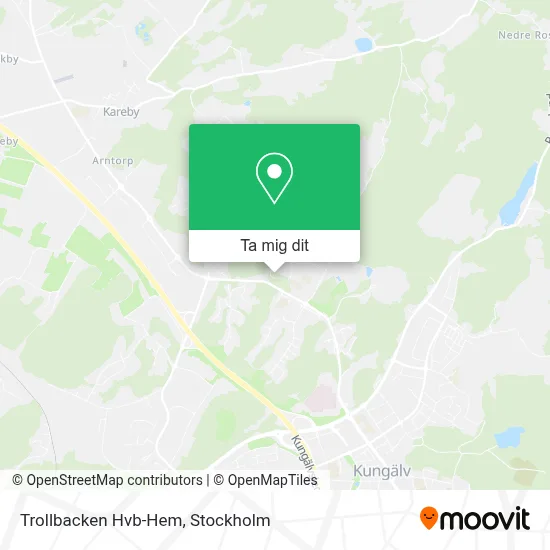 Trollbacken Hvb-Hem karta