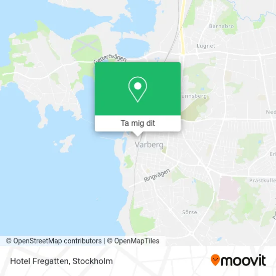 Hotel Fregatten karta