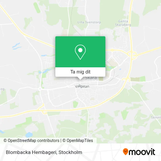 Blombacka Hembageri karta