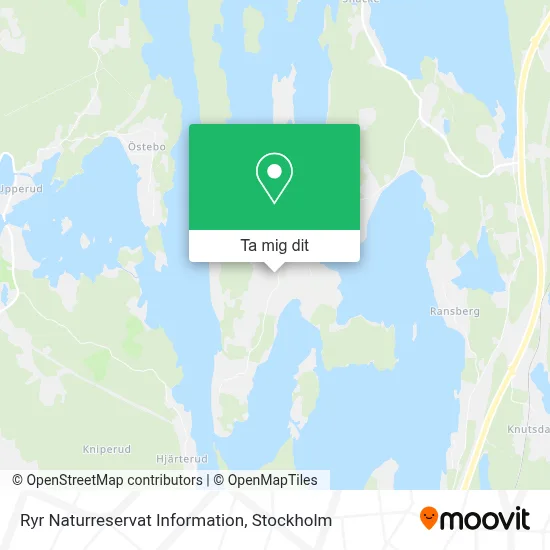 Ryr Naturreservat Information karta