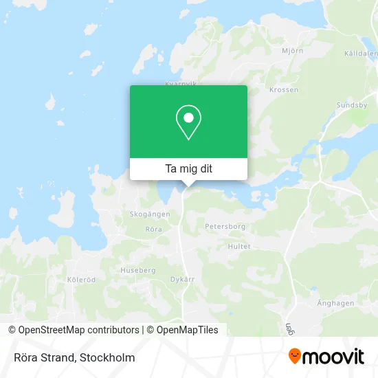 Röra Strand karta