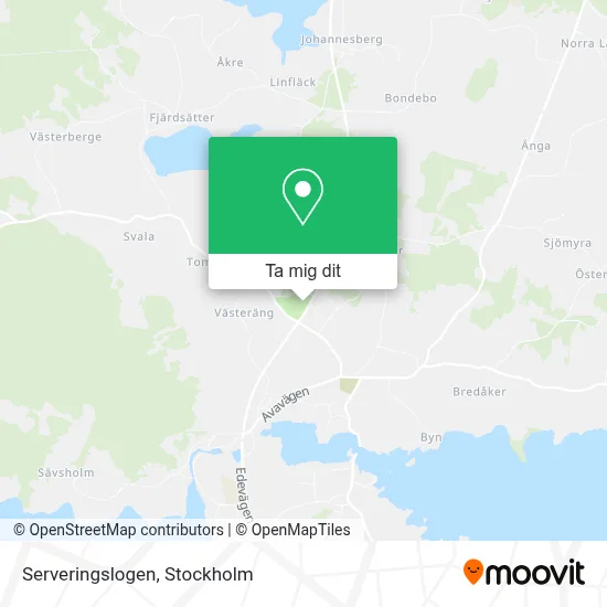 Serveringslogen karta