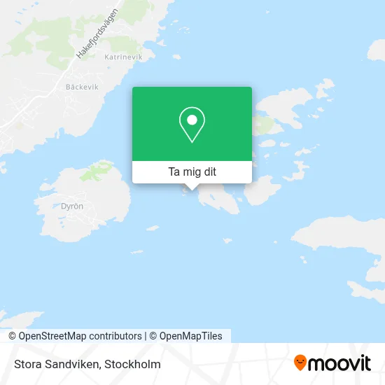 Stora Sandviken karta