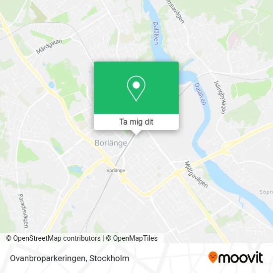 Ovanbroparkeringen karta