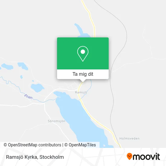 Ramsjö Kyrka karta