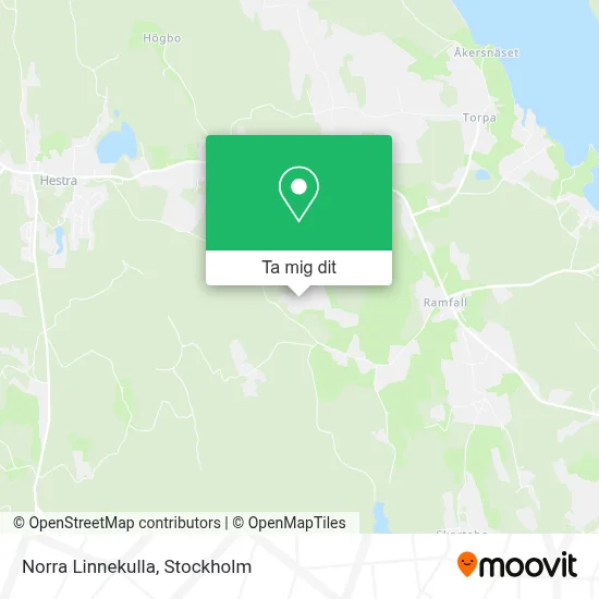 Norra Linnekulla karta