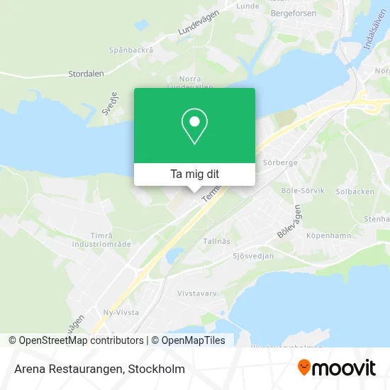 Arena Restaurangen karta