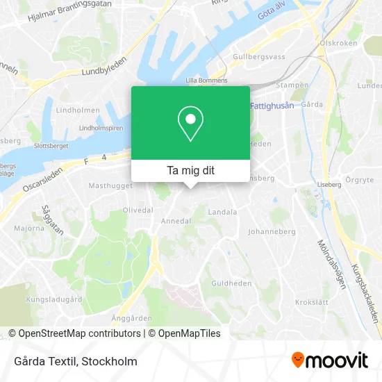Gårda Textil karta