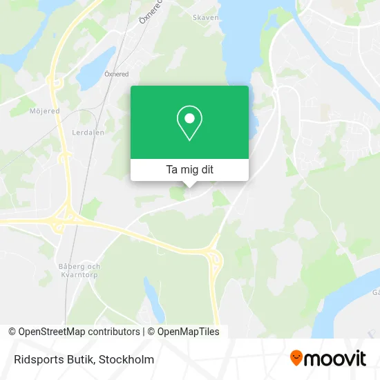 Ridsports Butik karta