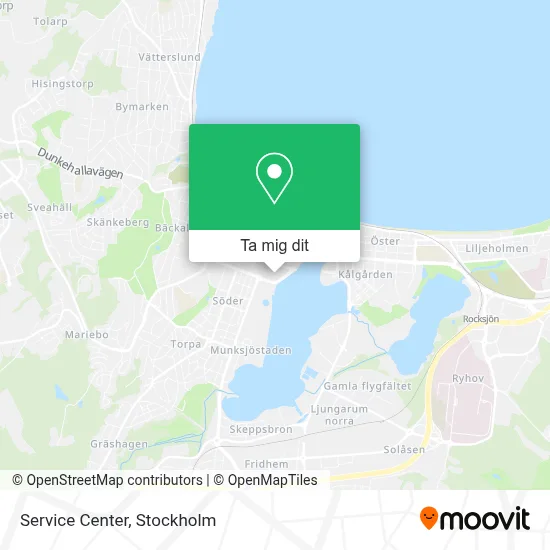 Service Center karta