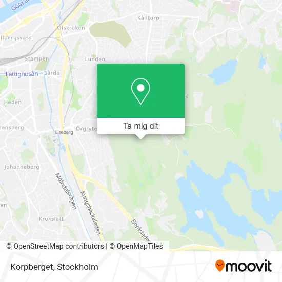 Korpberget karta