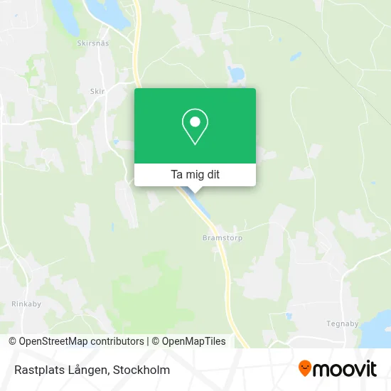 Rastplats Lången karta