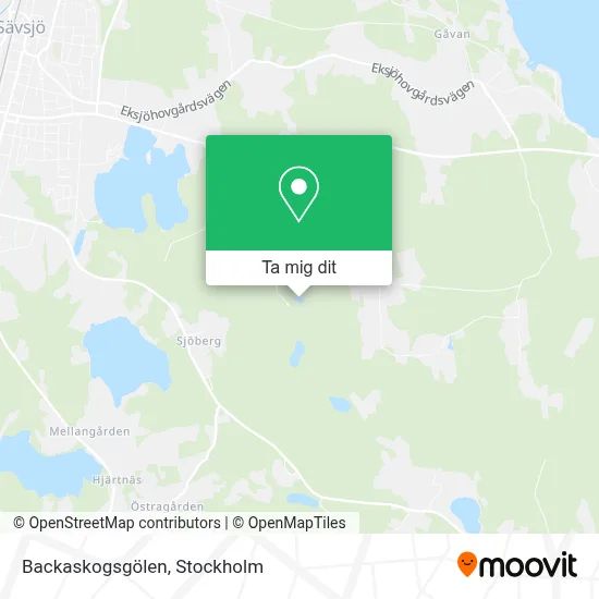 Backaskogsgölen karta