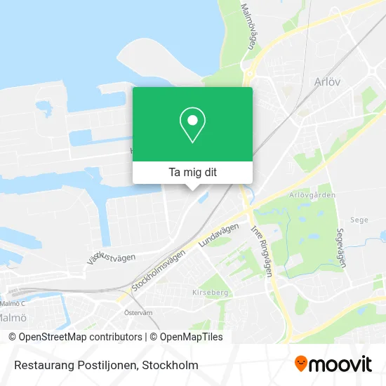 Restaurang Postiljonen karta