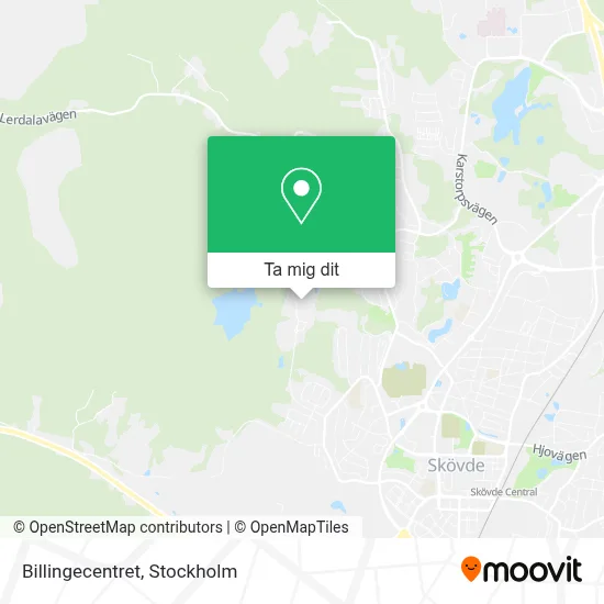 Billingecentret karta