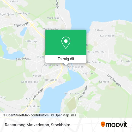 Restaurang Matverkstan karta