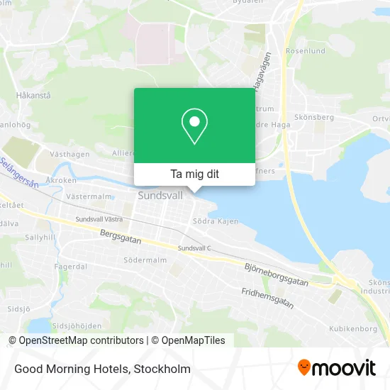 Good Morning Hotels karta