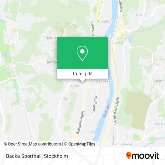 Backa Sporthall karta