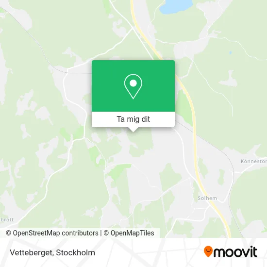 Vetteberget karta