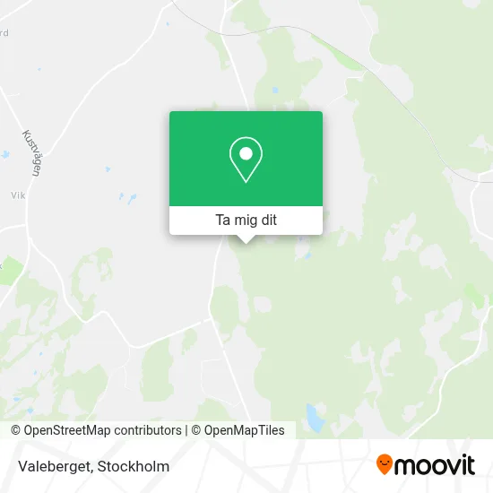 Valeberget karta