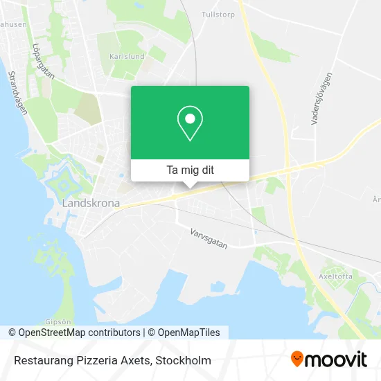 Restaurang Pizzeria Axets karta