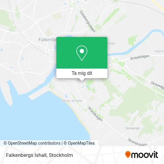 Falkenbergs Ishall karta