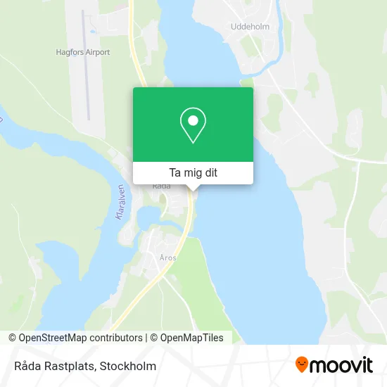 Råda Rastplats karta