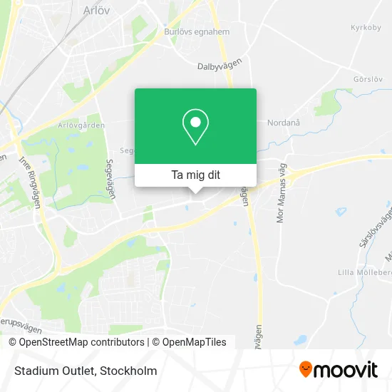 Stadium Outlet karta