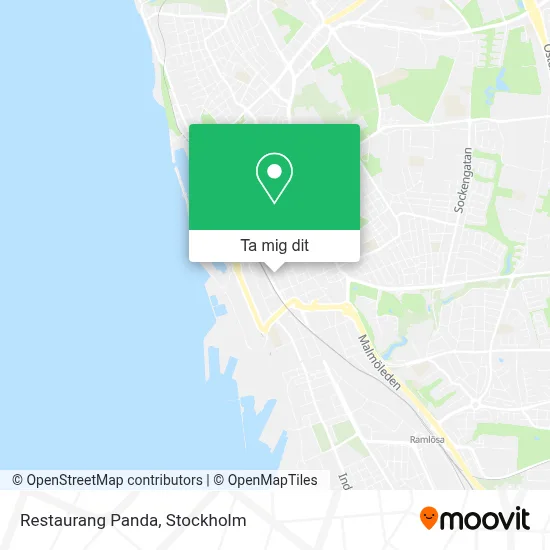 Restaurang Panda karta