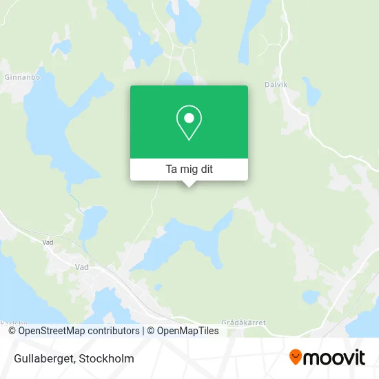 Gullaberget karta
