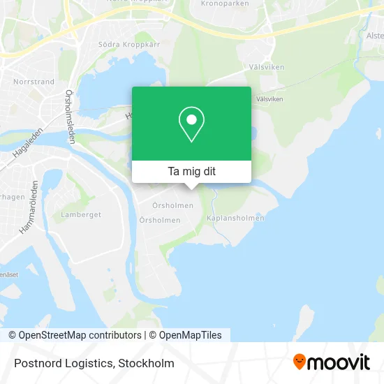 Postnord Logistics karta