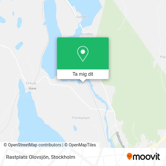 Rastplats Olovsjön karta