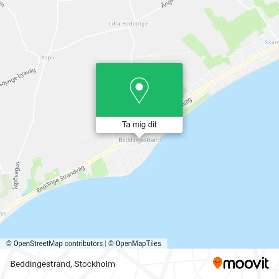 Beddingestrand karta