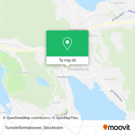 Turistinformationen karta