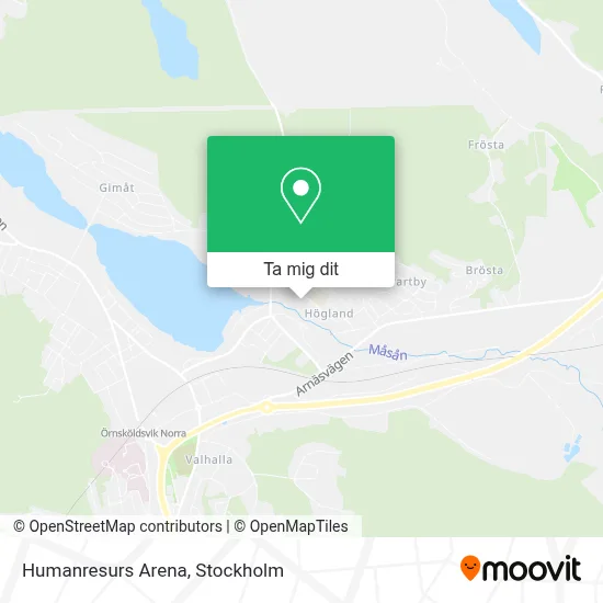 Humanresurs Arena karta