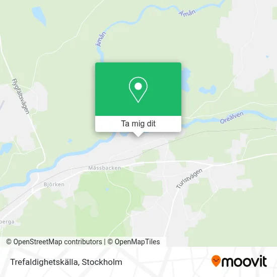 Trefaldighetskälla karta