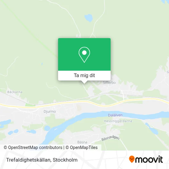 Trefaldighetskällan karta