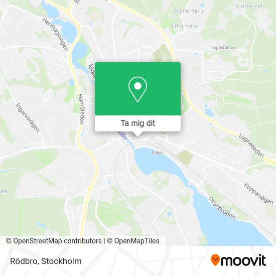 Rödbro karta