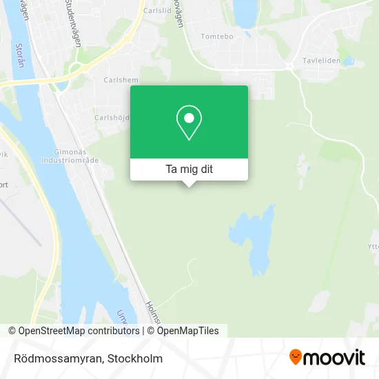 Rödmossamyran karta