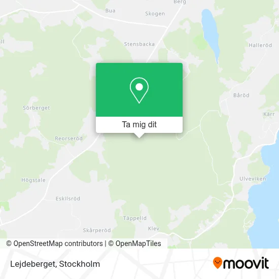 Lejdeberget karta