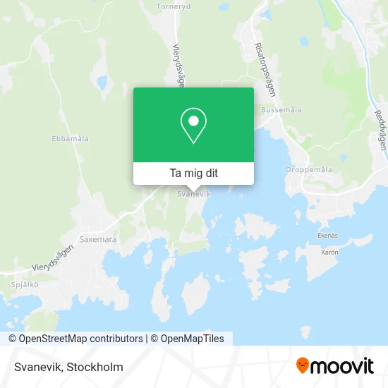 Svanevik karta