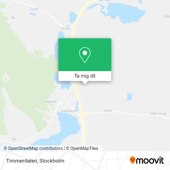 Timmerdalen karta