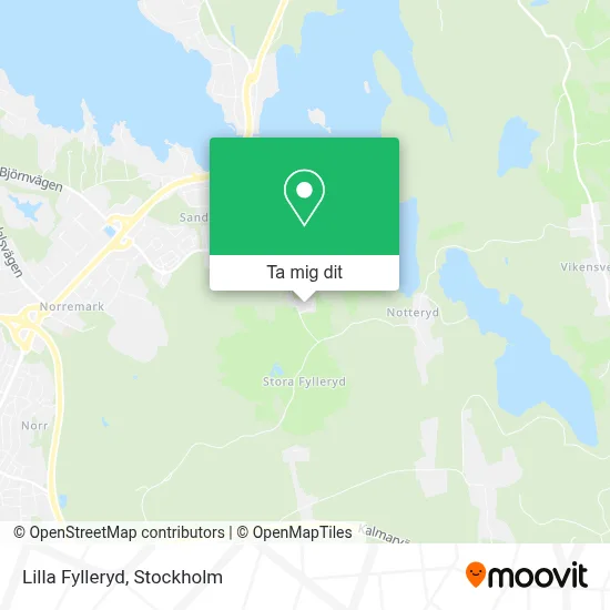 Lilla Fylleryd karta