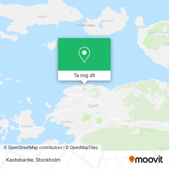 Kastebacke karta