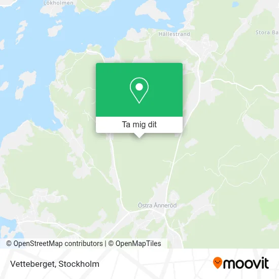 Vetteberget karta