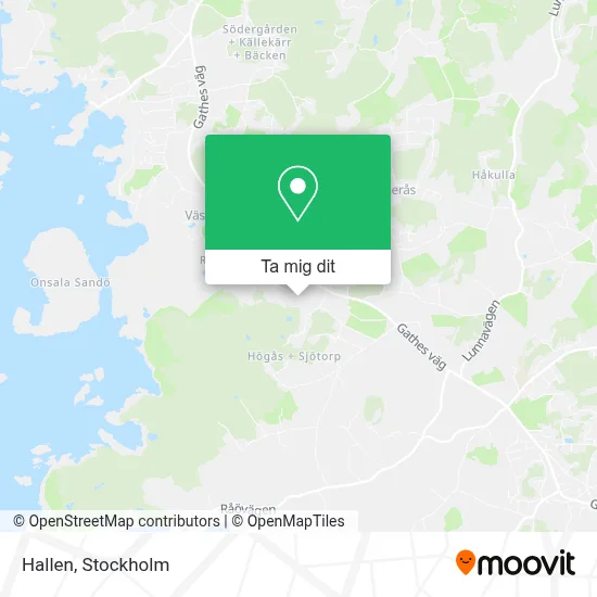 Hallen karta
