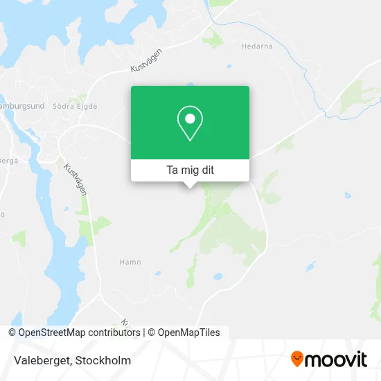 Valeberget karta