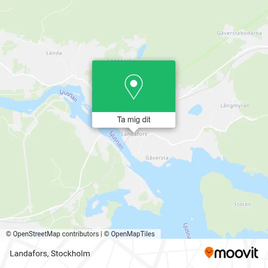 Landafors karta