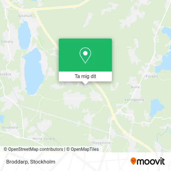 Broddarp karta