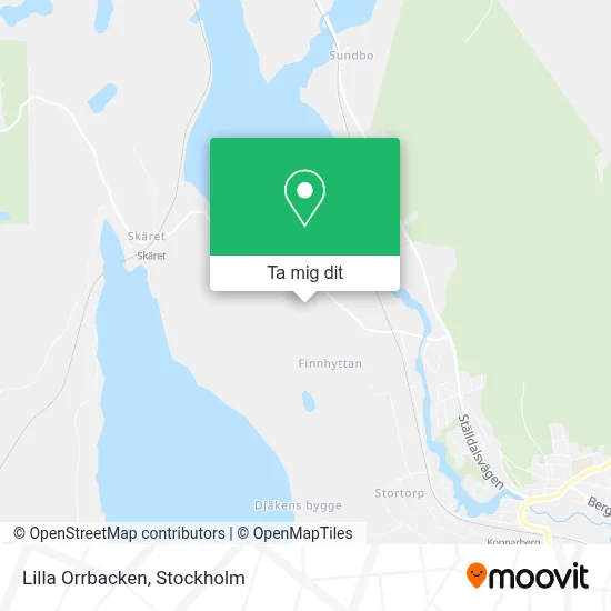 Lilla Orrbacken karta